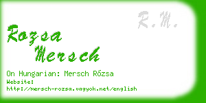 rozsa mersch business card